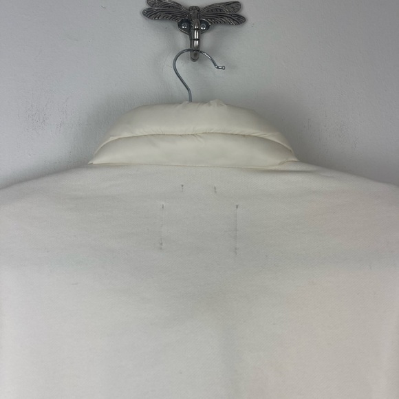 Soia & Kyo White Cream Puffy Front Fitted Jacket NWT Size L - Picture 3 of 8